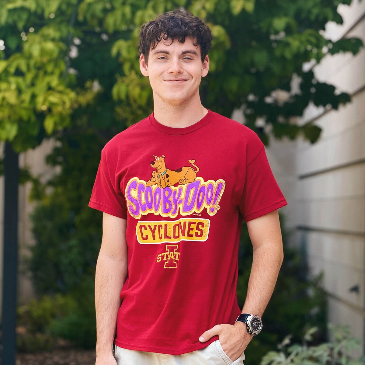 Blue 84 Cyclones I-State Scooby Doo Cardinal Short Sleeve T-Shirt